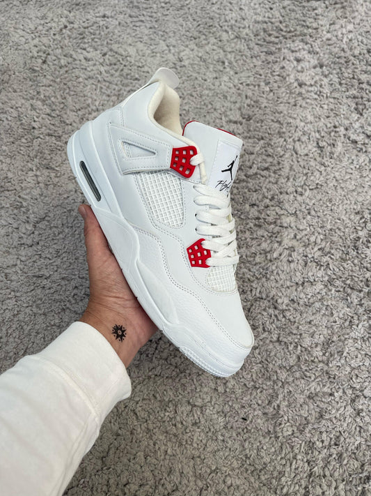 Jordan retro 4 blancas/rojas