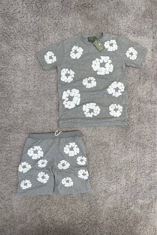 Conjunto corto DENIM TEARS (gris)